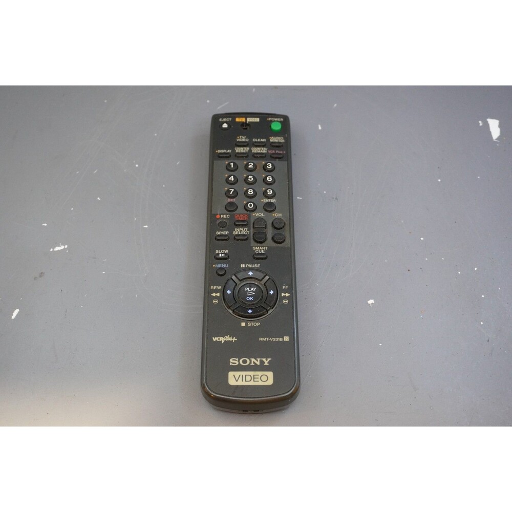 OEM Genuine Sony Video RMT-V231B VCR Plus TV Remote Control Tested Working